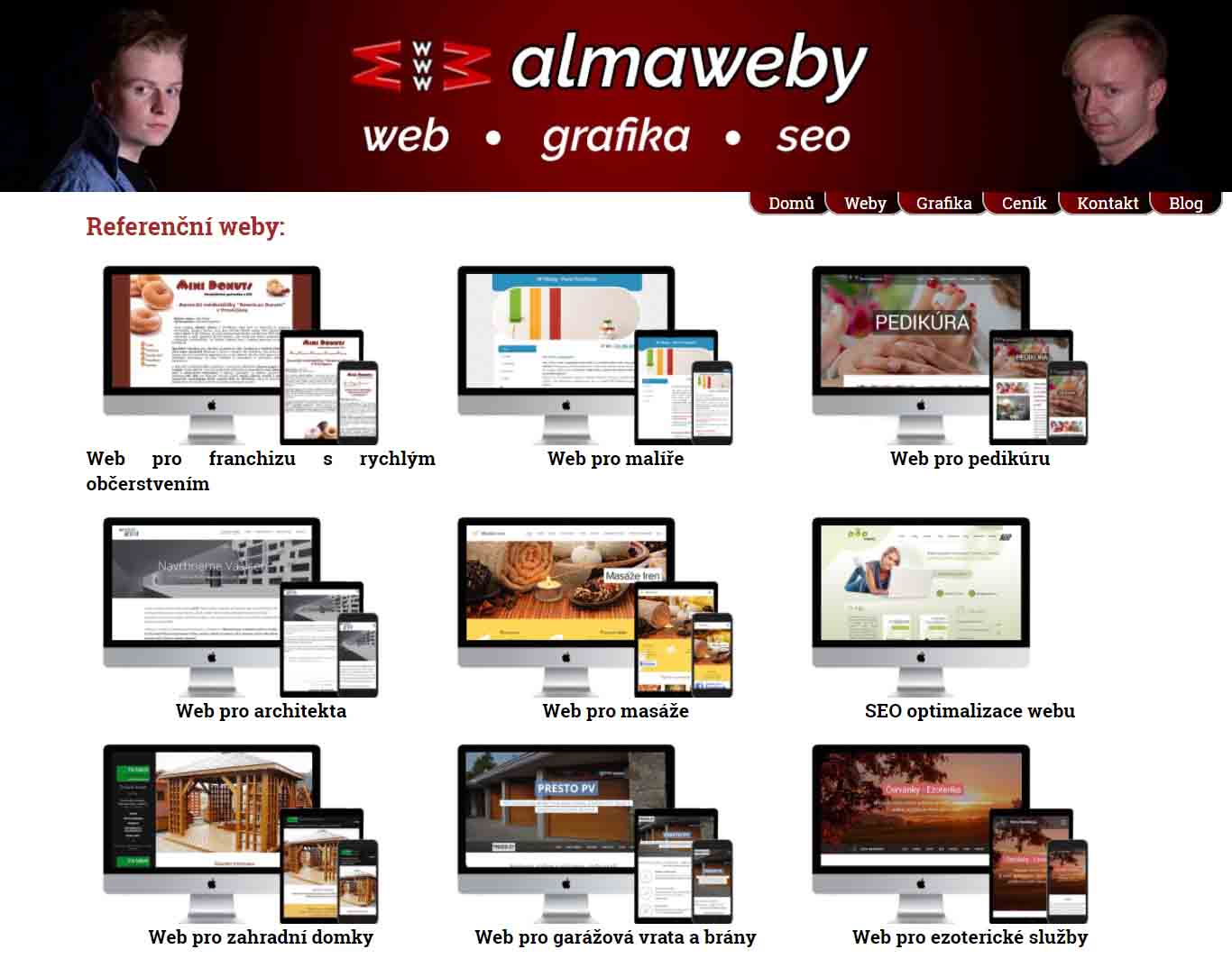 Referenční web Almaweby