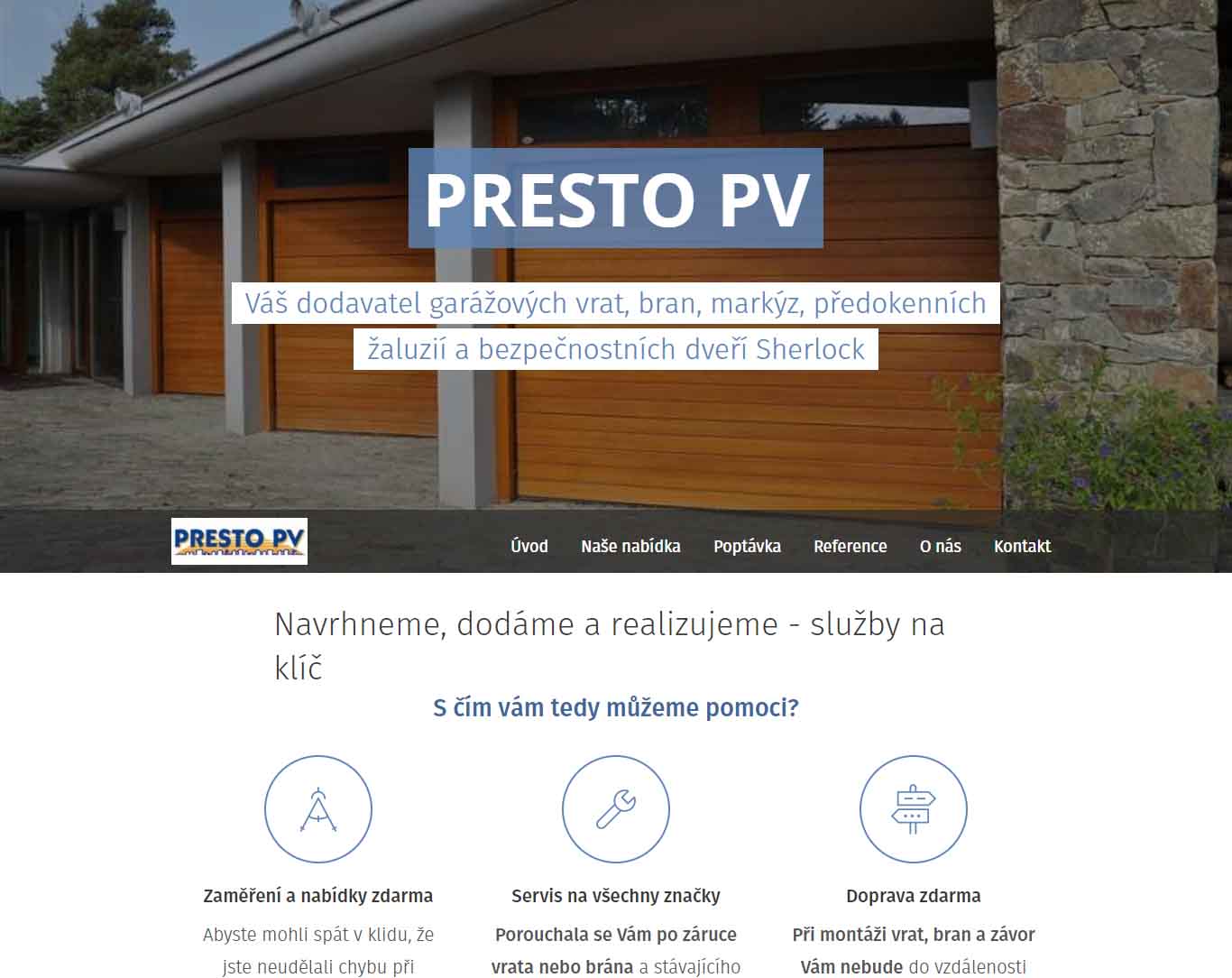 Referenční web PrestoPV